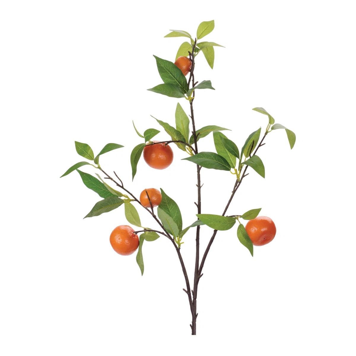 Orange Fruit Foliage Branch (Set of 6) | Wayfair North America