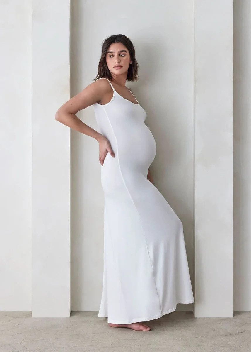 Shop Bumpsuit's Maternity Loungewear Cloud Dress | BUMPSUIT