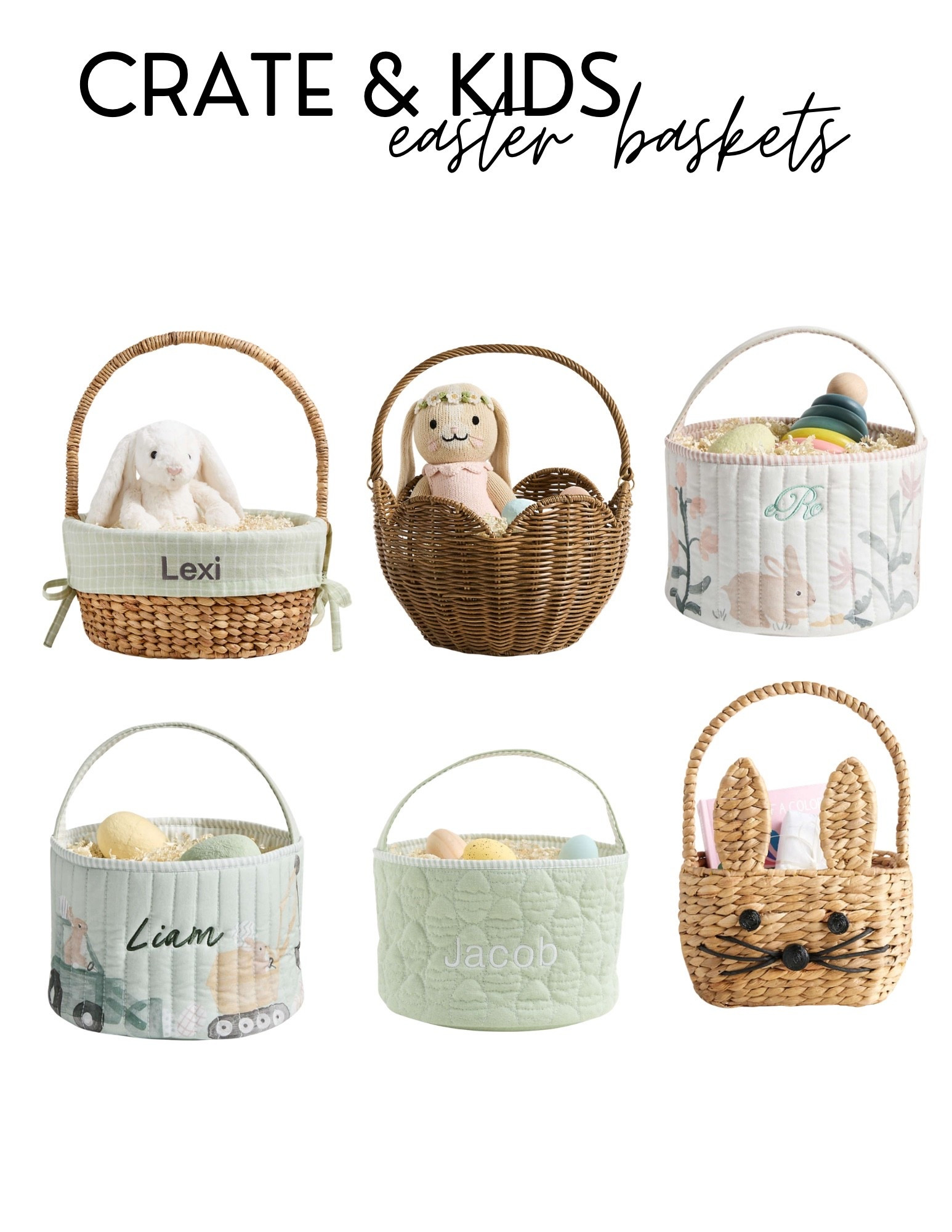 CRATE AND KIDS easter baskets

#LTKKids #LTKBaby