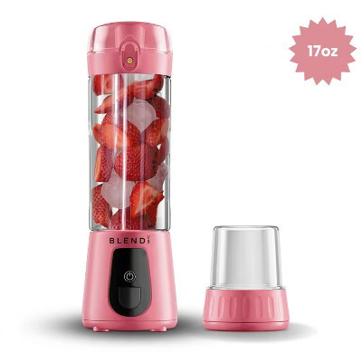 BLENDI Pro+ Portable Blender Light Pink: 17oz Personal Blender, 120W, 2 Speeds, Stainless Steel & Plastic, Hand Wash | Target