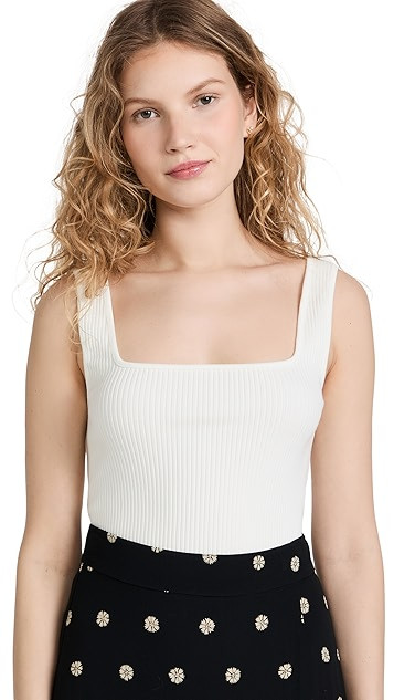 Ribbed Square Neck Tank | Shopbop