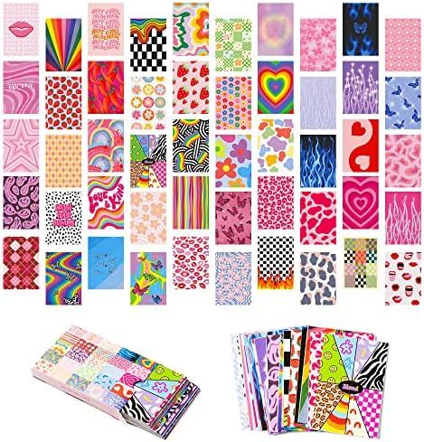 Amazon.com: Kirako Y2K Wall Collage Kit Aesthetic Pictures Indie Room Decor Early 2000s Posters P... | Amazon (US)