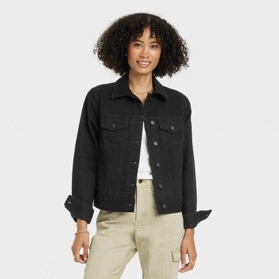 Women's Denim Jacket - Universal Thread™ Black | Target