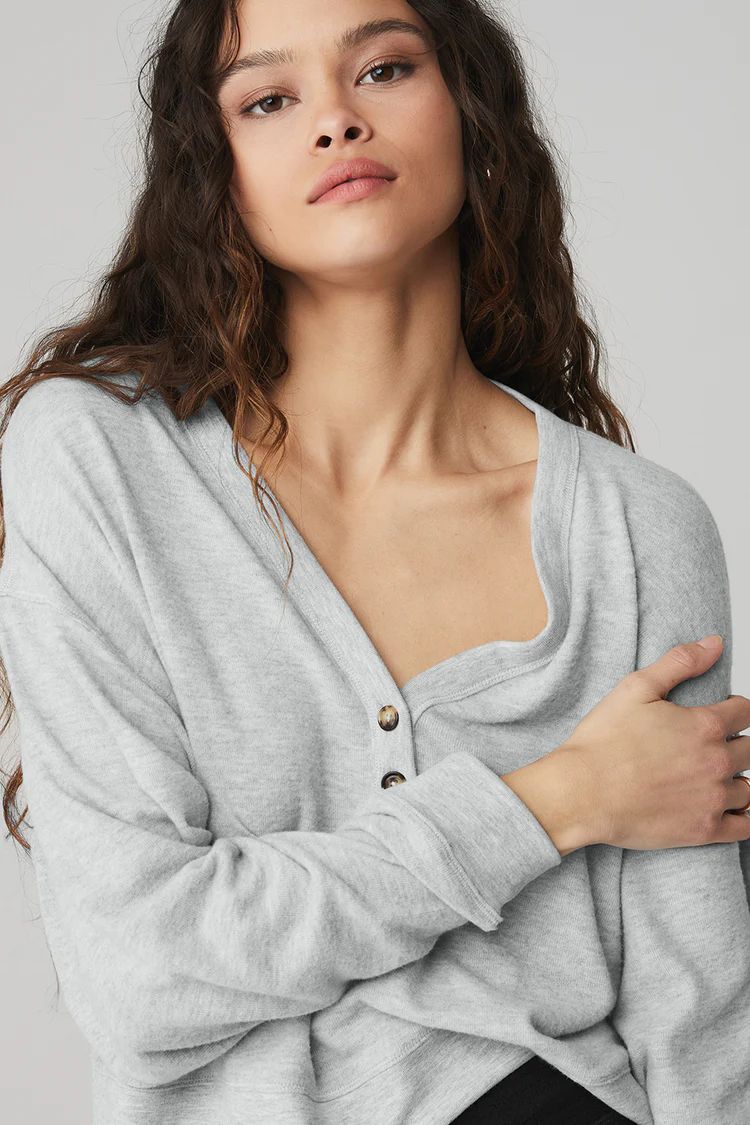 Alolux Soho Crop Henley | Alo Yoga