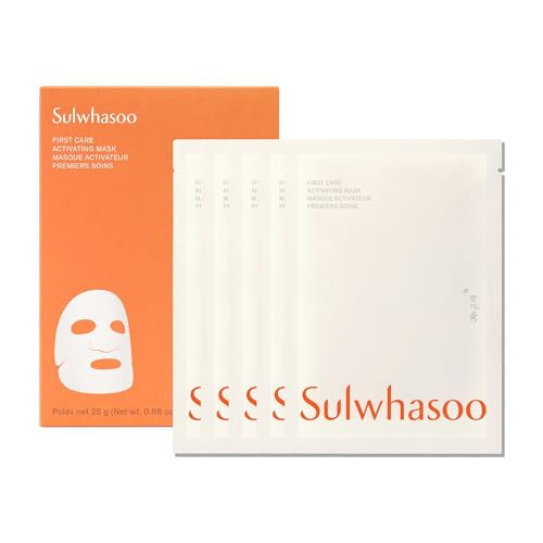 Sulwhasoo First Care Activating Sheet Mask - Korean Sheet Mask for Dry skin, Skin Barrier Strengthening, Visibly Plumps & Hydrates, Reduces Visible Fine Line & Wrinkles, Vitamin C | Amazon (US)