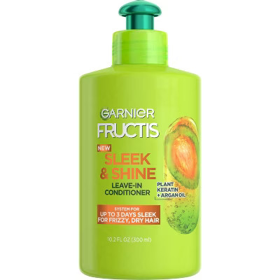 Garnier Fructis Sleek & Shine Intensely Smooth Leave-In Conditioning Cream - 10.2 fl oz | Target
