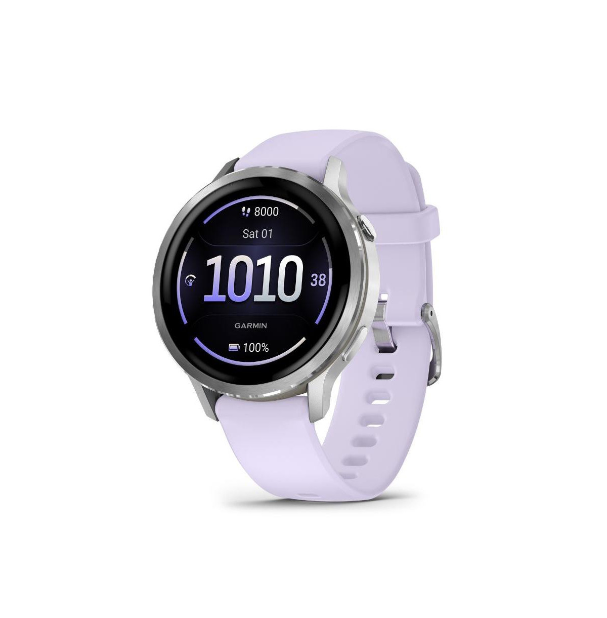 Garmin - Venu 4 Smartwatch 41mm - Periwinkle silicone band | Macy's