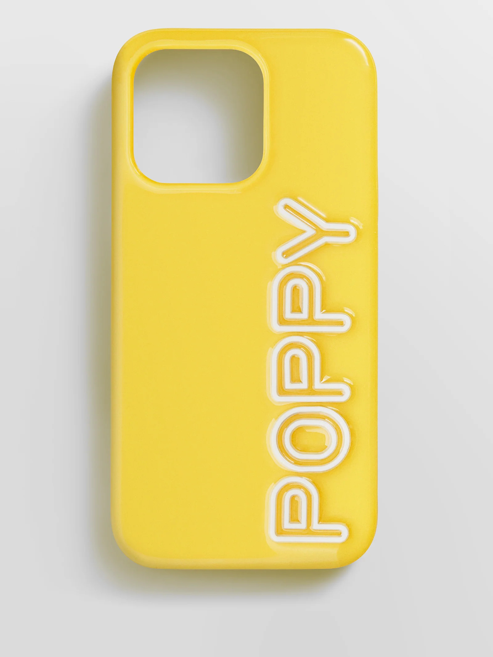 Fine Line Custom iPhone Case - Yellow/White | BaubleBar