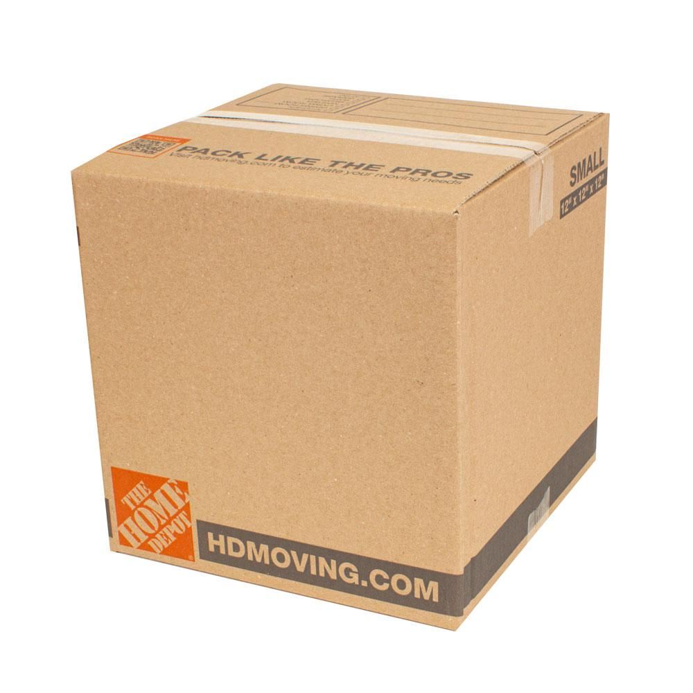 The Home Depot 12 in. L x 12 in. W x 12 in. D Standard Moving Box (30-Pack) | The Home Depot