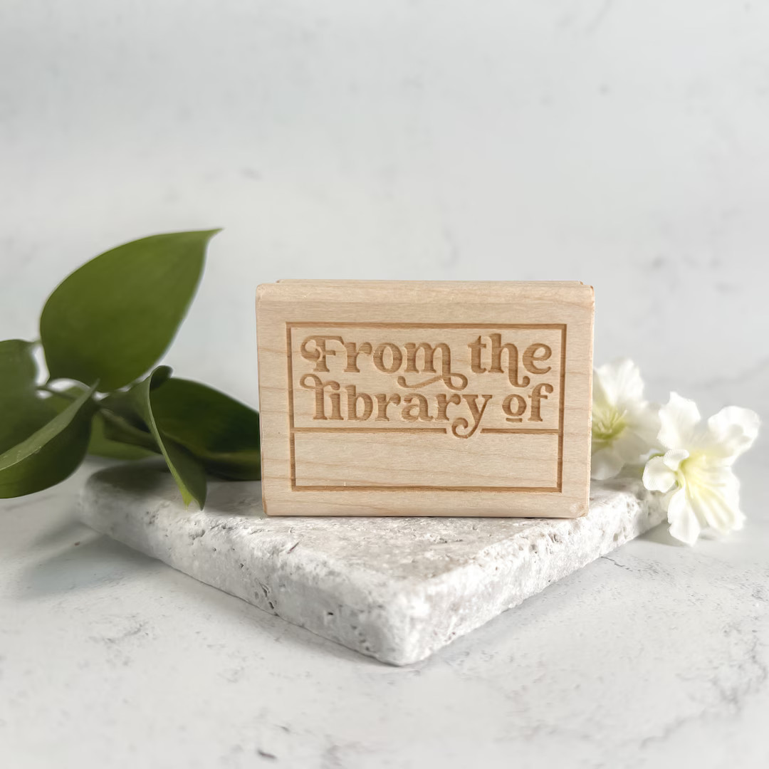 Retro From the Library of Stamp - Etsy | Etsy (US)