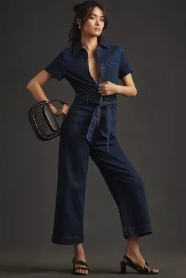 The Colette Weekend Denim Jumpsuit by Maeve | Anthropologie (US)