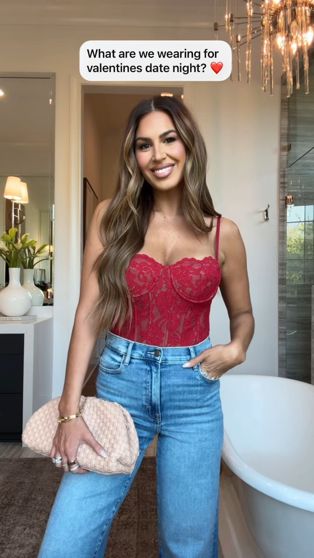 vday date night outfits ❤️ use code hollie40 for 40% off!

wearing a small in the tops and 26 in denim! 

 #LTKValentine #LTKSaleAlert