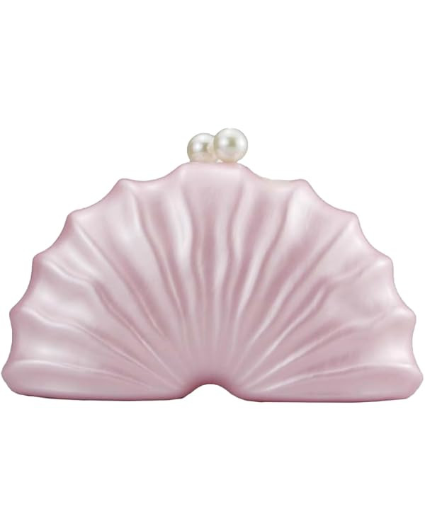 Women Acrylic Shell Shaped Clutch Luxury Marble Acrylic Evening Handbag Unique Chain Shoulder Bag... | Amazon (US)