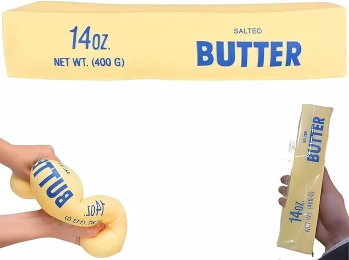 Big Butter Squishy 14 Oz Large & Mini Butter Stick Squishy 2026 New Giant Realistic Bread Slow Ri... | Amazon (US)