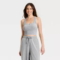 Women's Seamless Henley Support Tank Top - JoyLab™ | Target