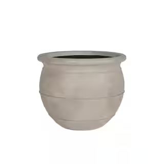 PRIVATE BRAND UNBRANDED Trend Terracotta 14 in. Triple Band Cement Pot LHDPTCTETR14X11 - The Home... | The Home Depot