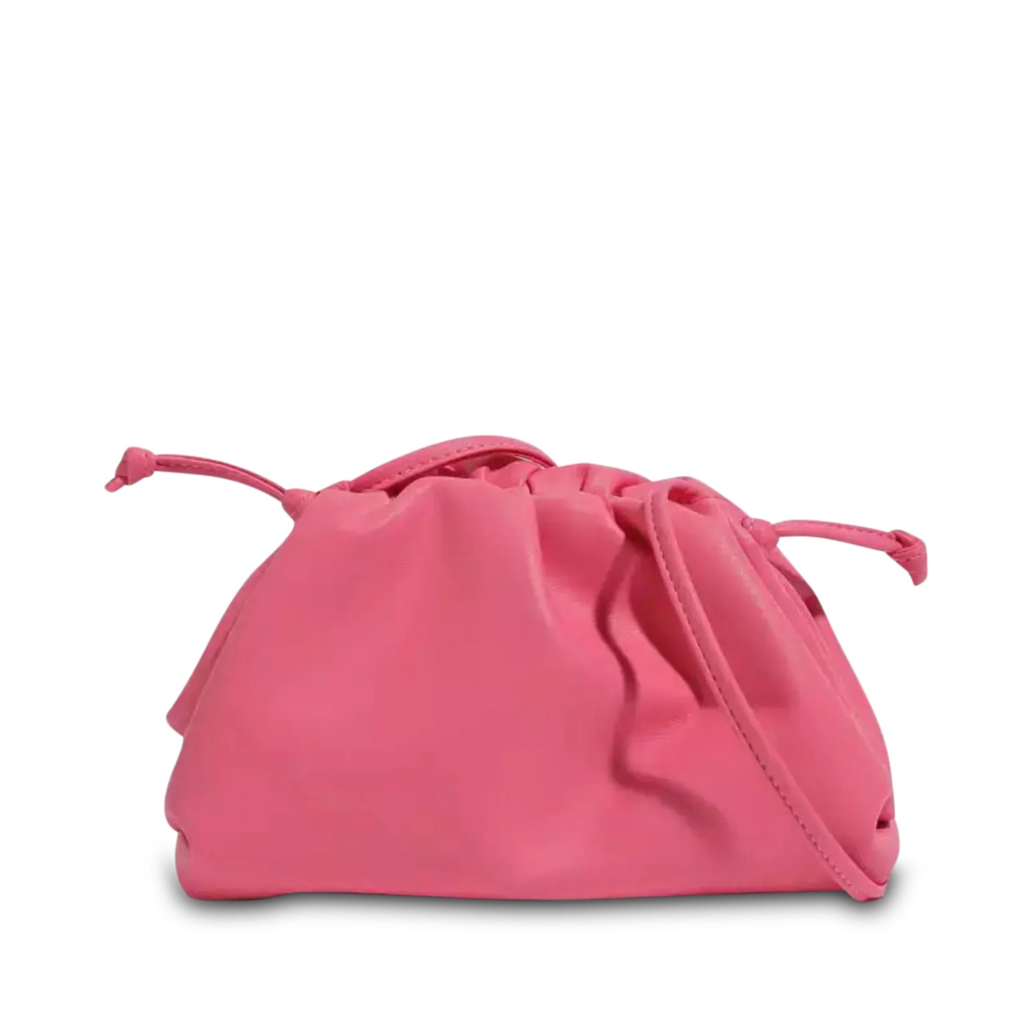 The Jeanie Leather Clutch in Rose Pink | Lily and Bean