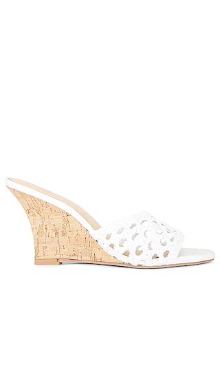 Cane Weave Wedge in White | Revolve Clothing (Global)