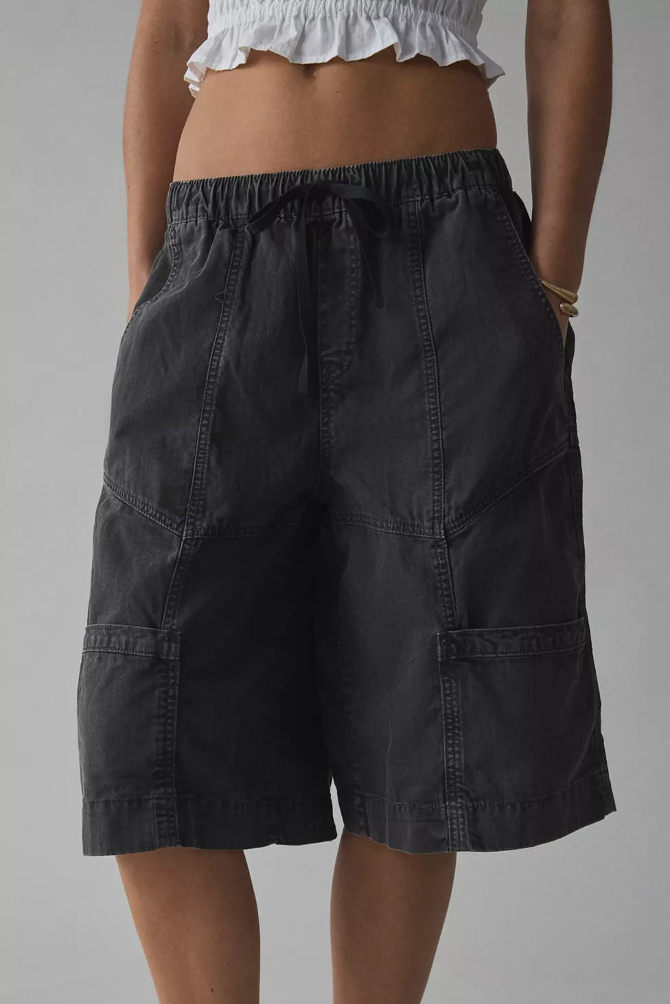 BDG Mario Pull-On Cotton Utility Jort | Urban Outfitters (US and RoW)