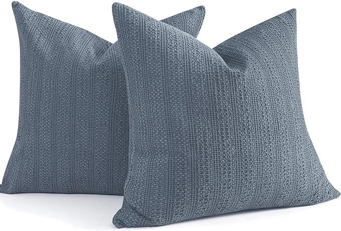 Cocoploceus 26x26 Pillow Covers Decorative Euro Shams Set of 2 Cotton Boho Throw Pillow Covers La... | Amazon (US)