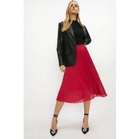 Coast Pleated Midi Skirt -, Red | Coast (UK)