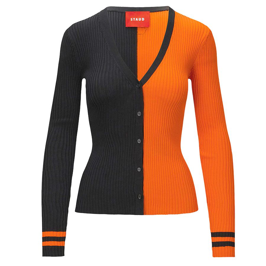 Women's Cincinnati Bengals STAUD Black/Orange Cargo Sweater | NFL Shop