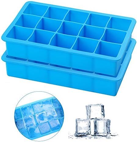2 Pack Ice Cube Trays, Silicone Ice Cube Trays Molds，Ice Cube Tray for Freezer，Cocktail，Eas... | Amazon (US)