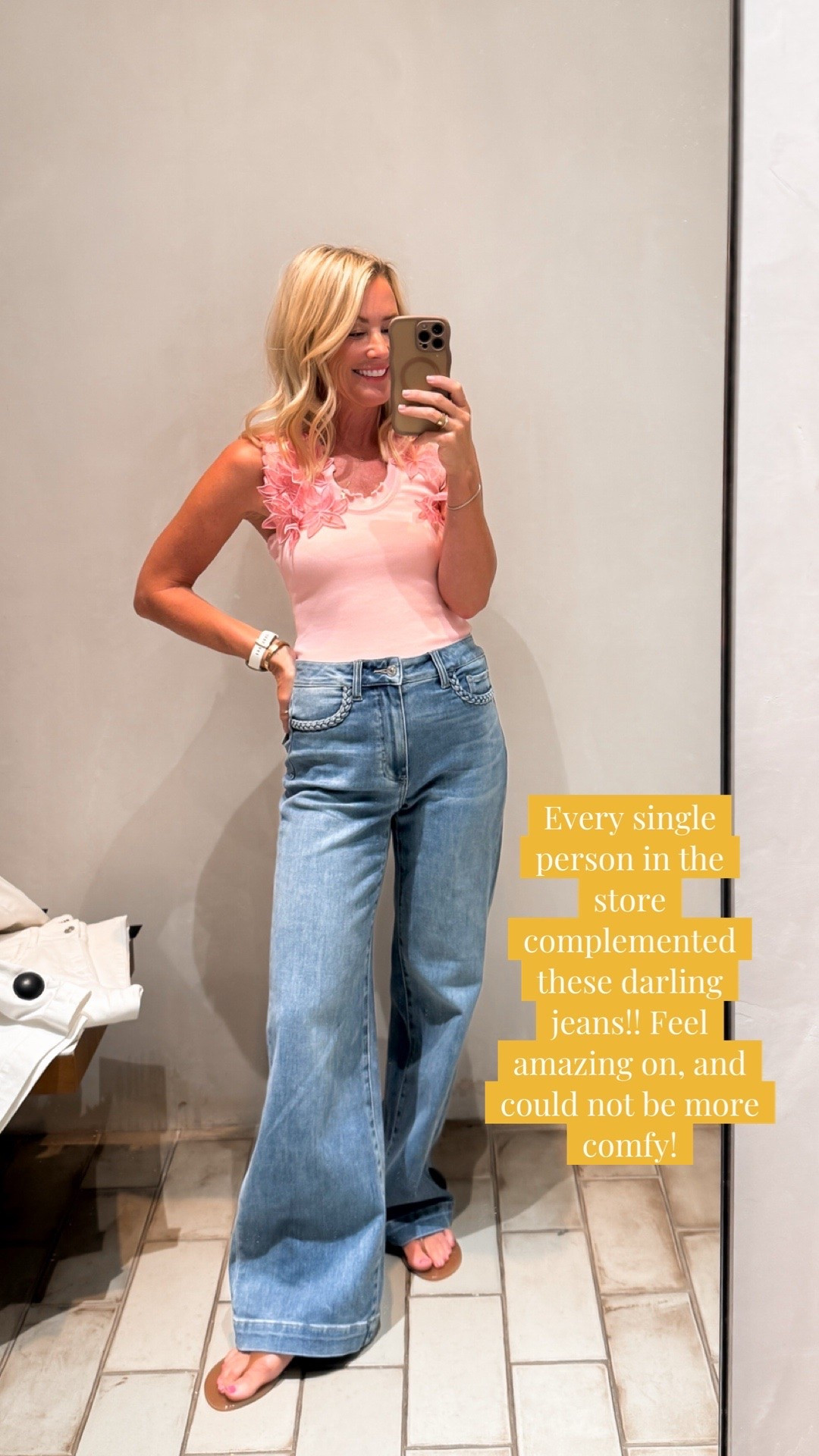 Seriously swooning over this combo! These braided pocket jeans are everything.

#LTKootd #LTKSeasonal #LTKOver40