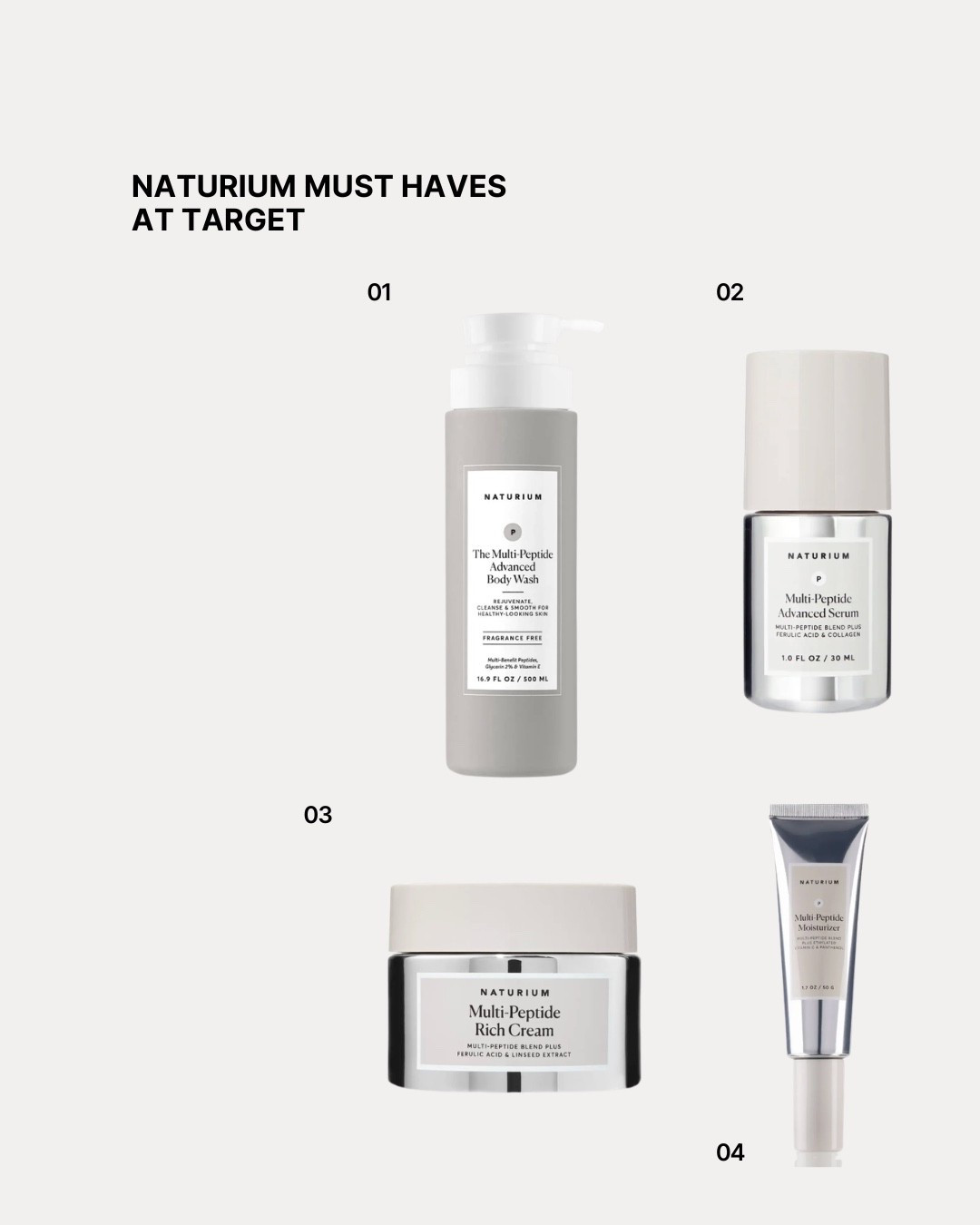 #ad I love the @naturium Multi-Peptide line. It’s great for anyone that wants smoother, firmer and more hydrated skin. Bonus points, it helps reduce the look of fine lines over time and it’s available at @Target 

#NaturiumPartner #Naturium #NaturiumSkincare #TargetPartner target
@shop.ltk liketkit