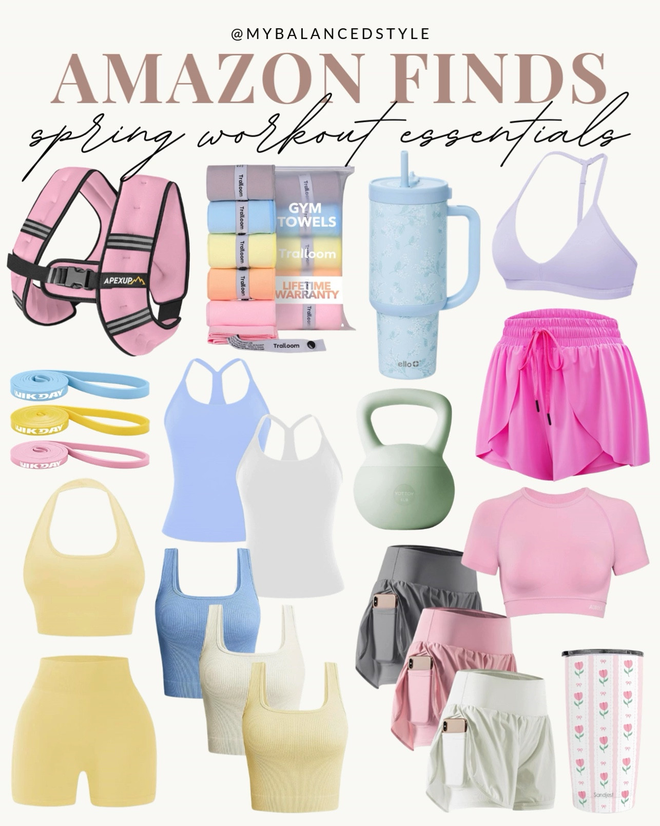 Amazon spring workout essentials

resistance bands set
insulated water bottle
wireless workout headphones
non slip yoga mat
ankle weights for training
gym duffel bag organizer
lifting gloves with grip
sweat proof headbands
mini massage gun recovery tool
fitness tracker watch

#LTKfitnessgoals #LTKActive #LTKSeasonal