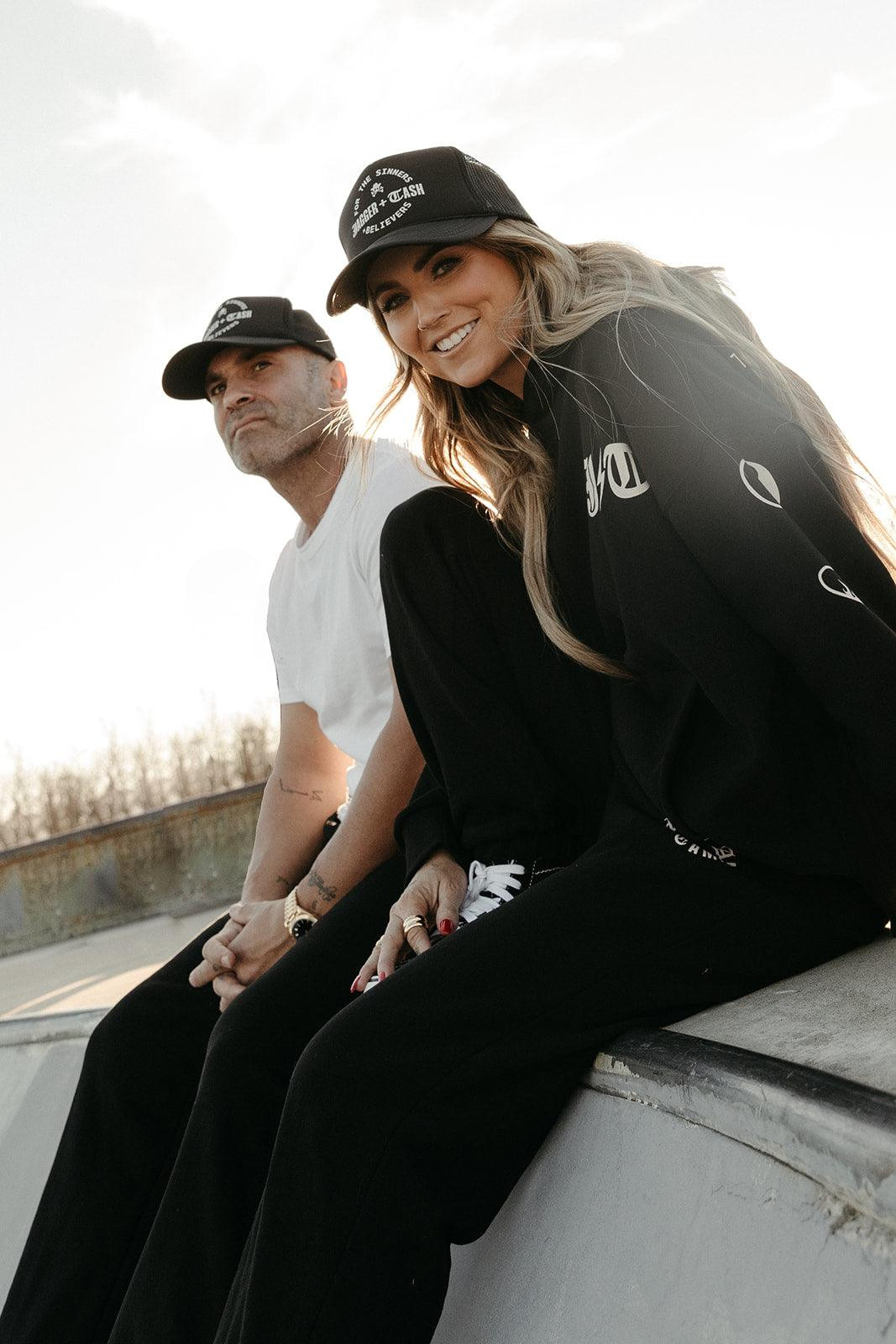 For the Sinners + Believers Adult Trucker Hat | Jagger and Cash