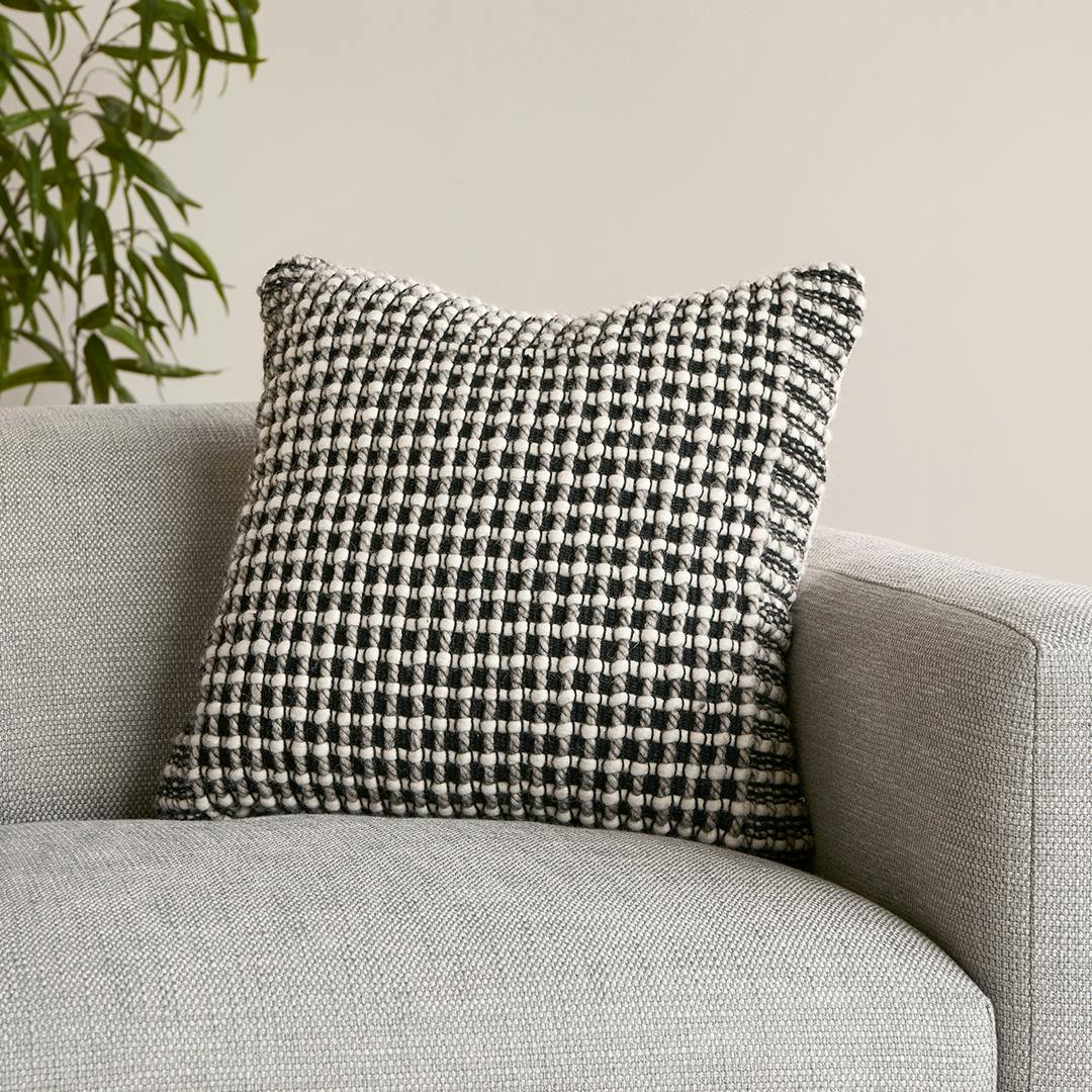 Ren Large Pillow - Black Weave | Article