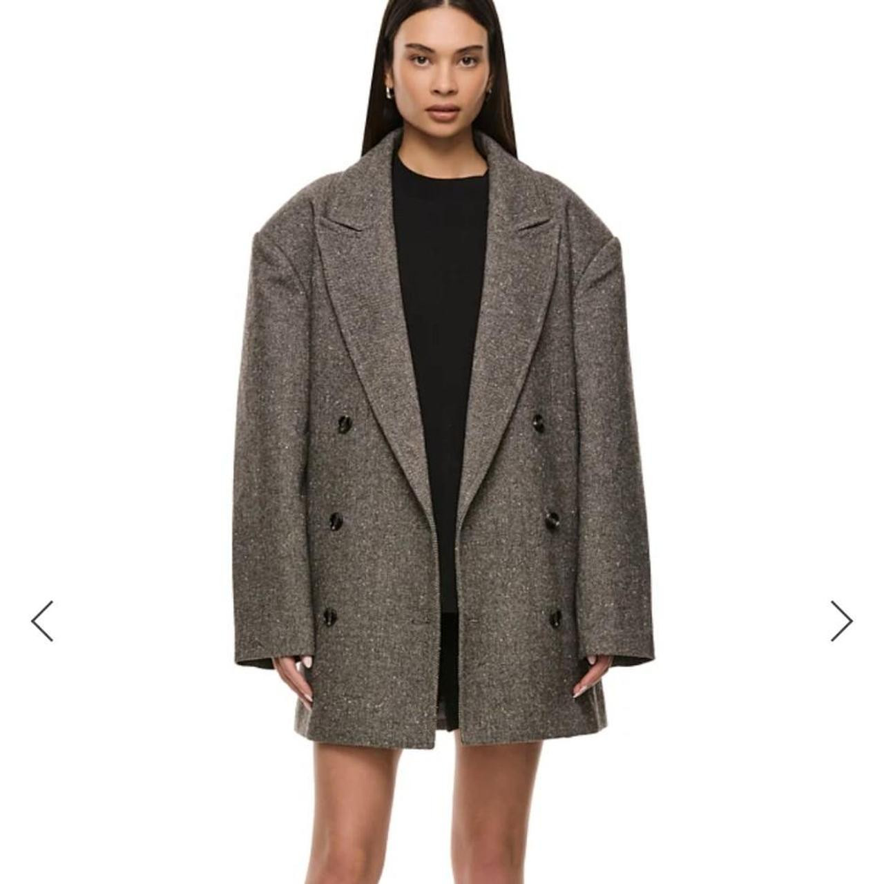 Nakedvice Women's Jacket - Grey/Brown | Depop AU