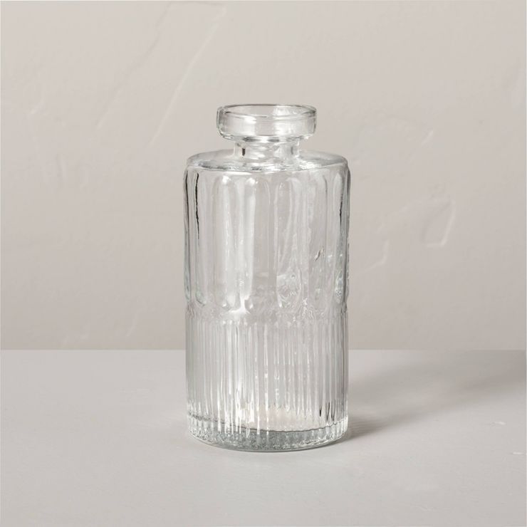Ribbed Clear Glass Bud Vase - Hearth & Hand™ with Magnolia | Target