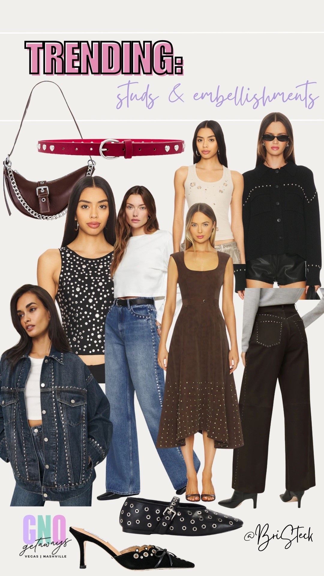 Trend alert! 🚨 who else is loving #studded pieces for #fall? These embellishments are so fun and edgy. I found some small pieces like #handbags and #belts all the way up to bigger pieces like #jackets and #jeans. I can’t pick a favorite! (Maybe one of the jackets 😍)



#studded #embellishment #studs #fall #fallfashoon #revolve #reformation #shopbop #denim #denimjacket #jeans #tanktop #vegas #lasvegas #bachelorette #girlstrip 

#LTKTravel #LTKItBag #LTKStyleTip