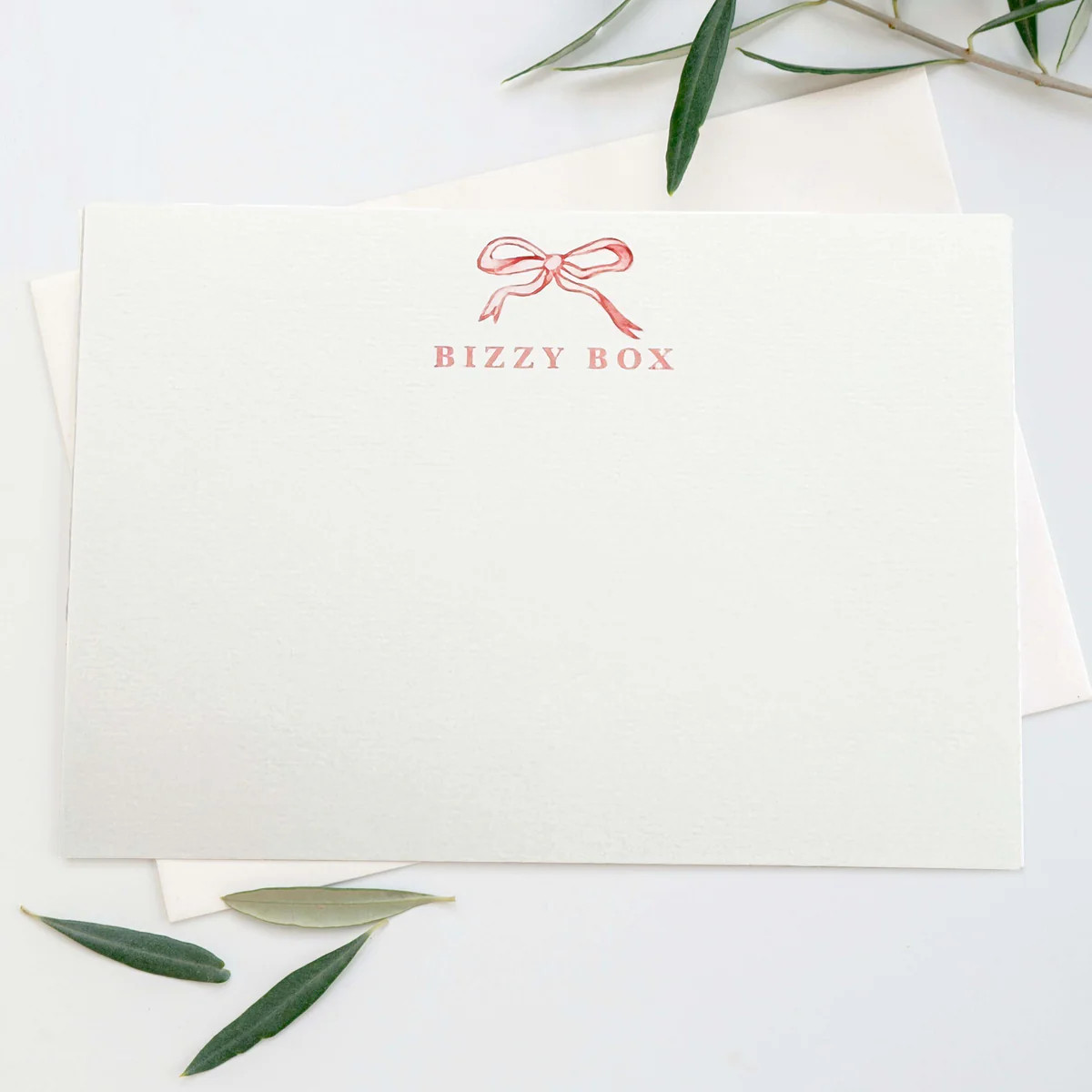 Personalized Bow Stationery | Sweet Pea and Whimsy