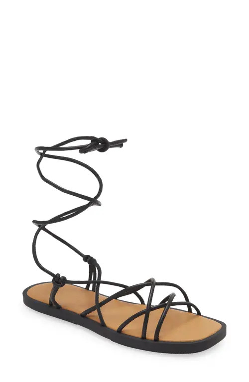Madewell The Soraya Sandal in True Black at Nordstrom, Size 7 | Nordstrom