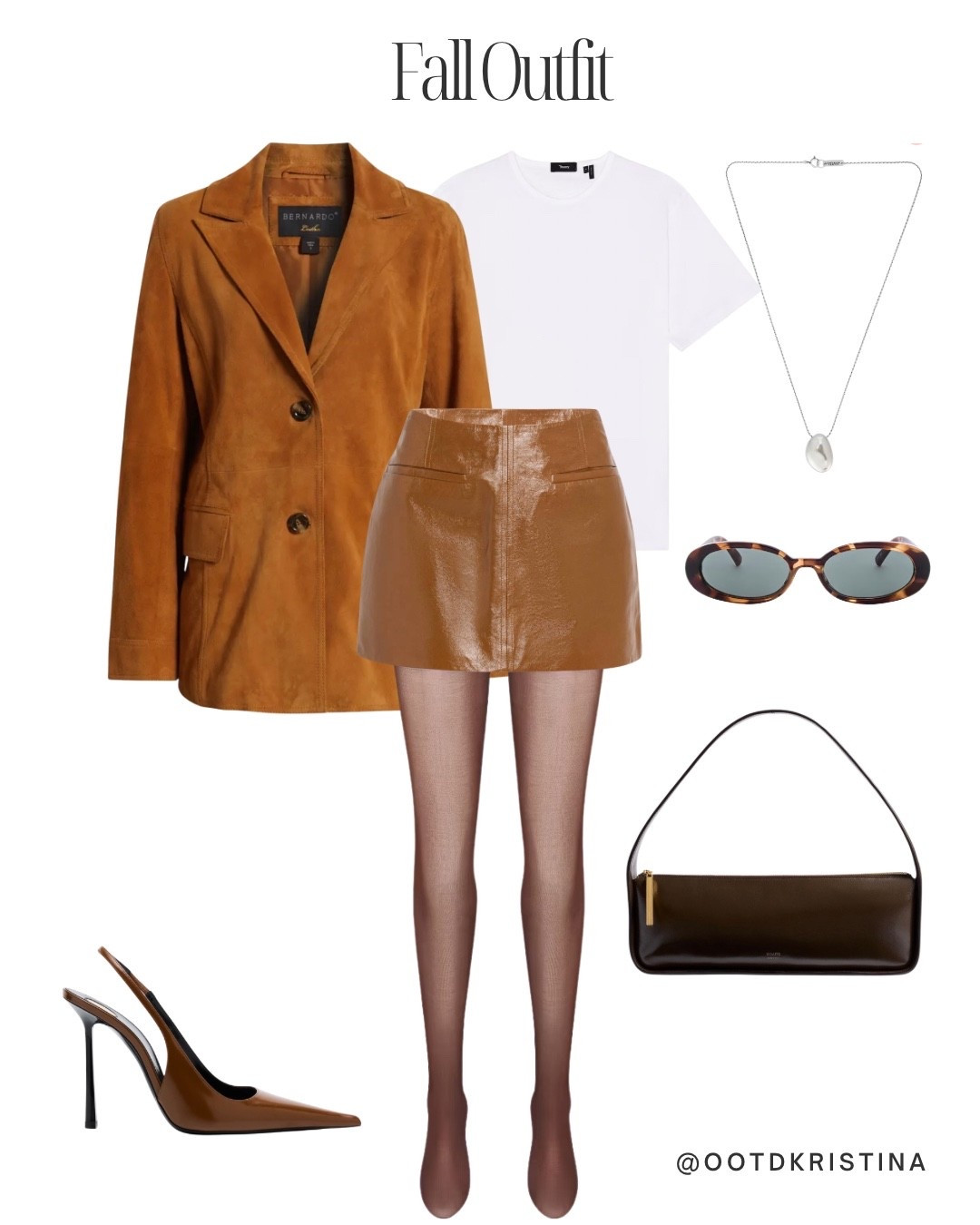 Styling a leather mini skirt with a suede jacket and sling backs for fall 
#falloutfit #jacket #suede 

#LTKFindsUnder50 #LTKSeasonal #LTKFindsUnder100