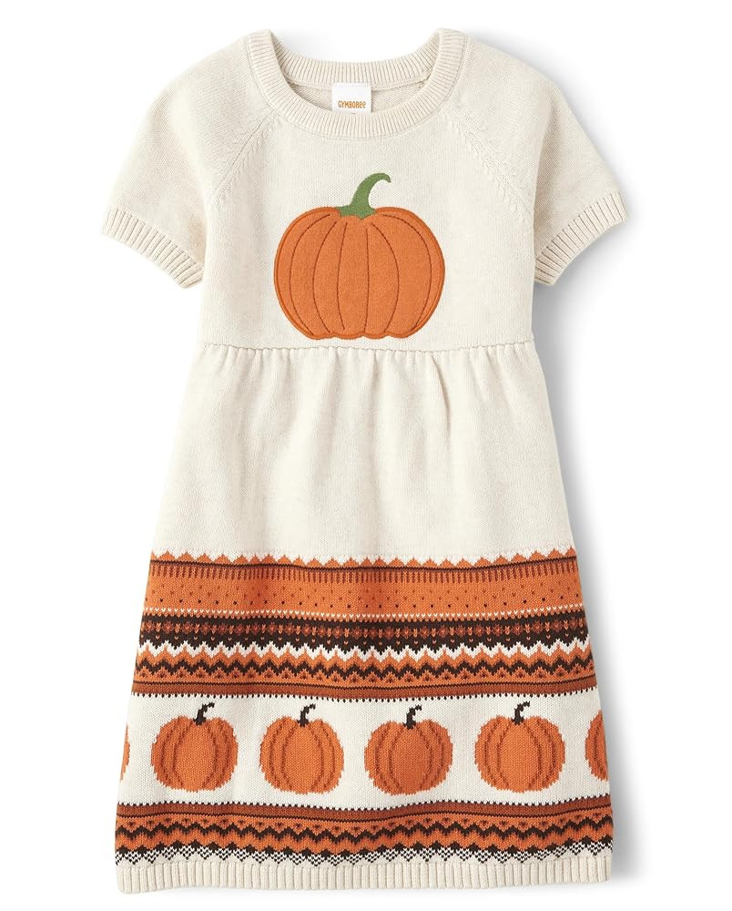 Gymboree Girls and Toddler Short Sleeve Sweater Dresses | Amazon (US)