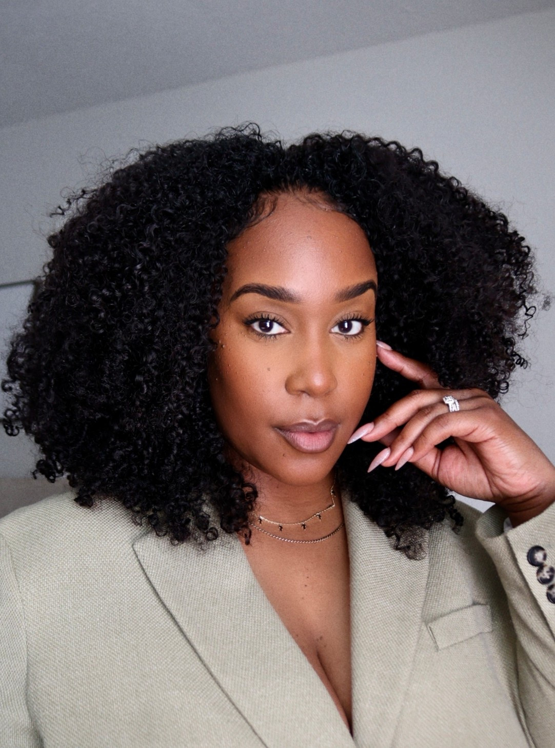 & what if i told you this is half wig? I have about an inch in the front left out and it mimics my naturally curly texture to a T. I may just be a wig gworl. I purchased mine from iseehair 18inches and 250 density. But i found it on amazon! 

#LTKBeauty #LTKOver40