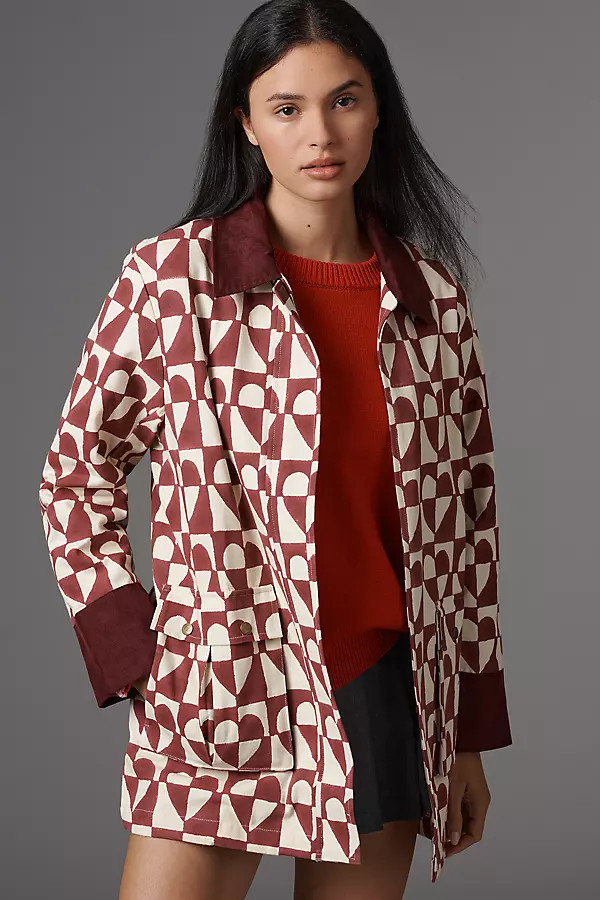 Patterned Swing Coat Jacket | Anthropologie (US)