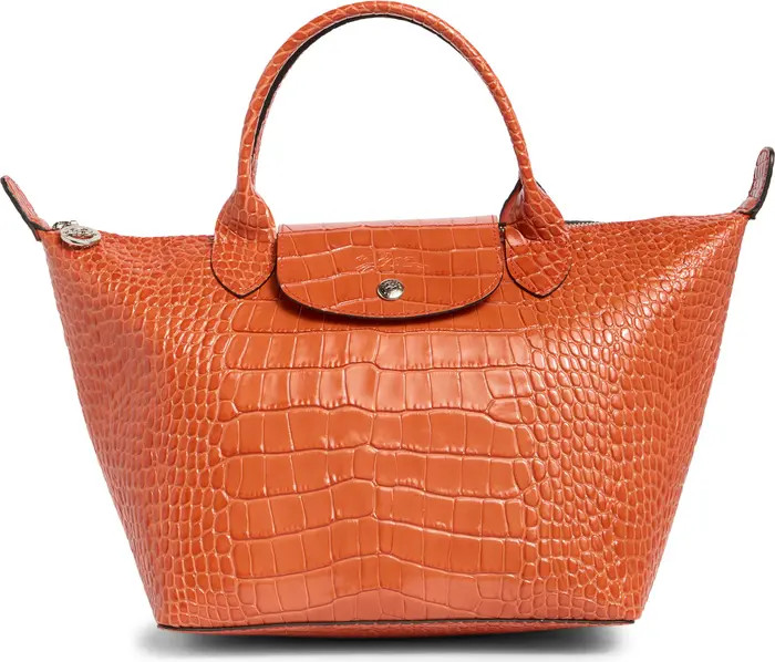 Longchamp Small Le Pliage Croc Embossed Tote | Nordstromrack | Nordstrom Rack