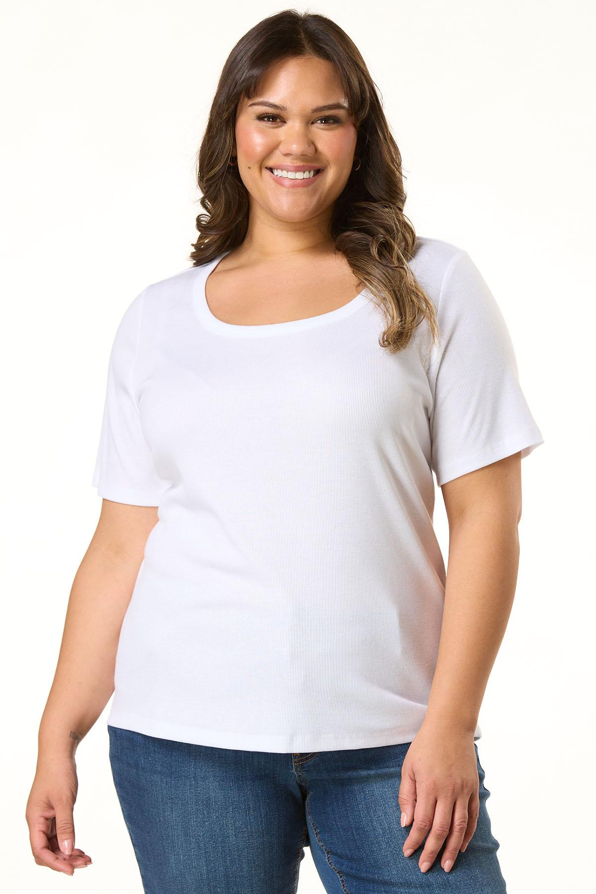 Plus Size Classic Ribbed Top | Cato Fashions