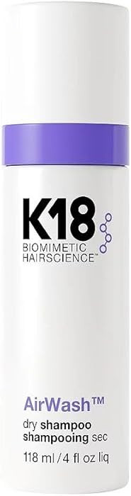 K18 AirWash™ Dry Shampoo, Non-Aerosol, Balances Scalp & Controls Excess Oil Production | Amazon (US)