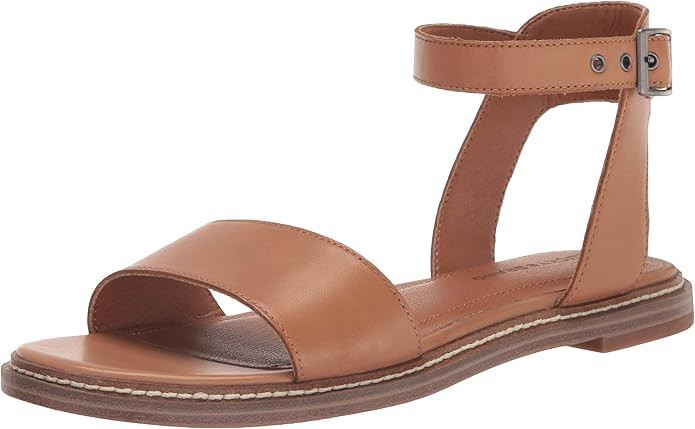 Lucky Brand Women's Kimaya Ankle Strap Sandal Flat | Amazon (US)