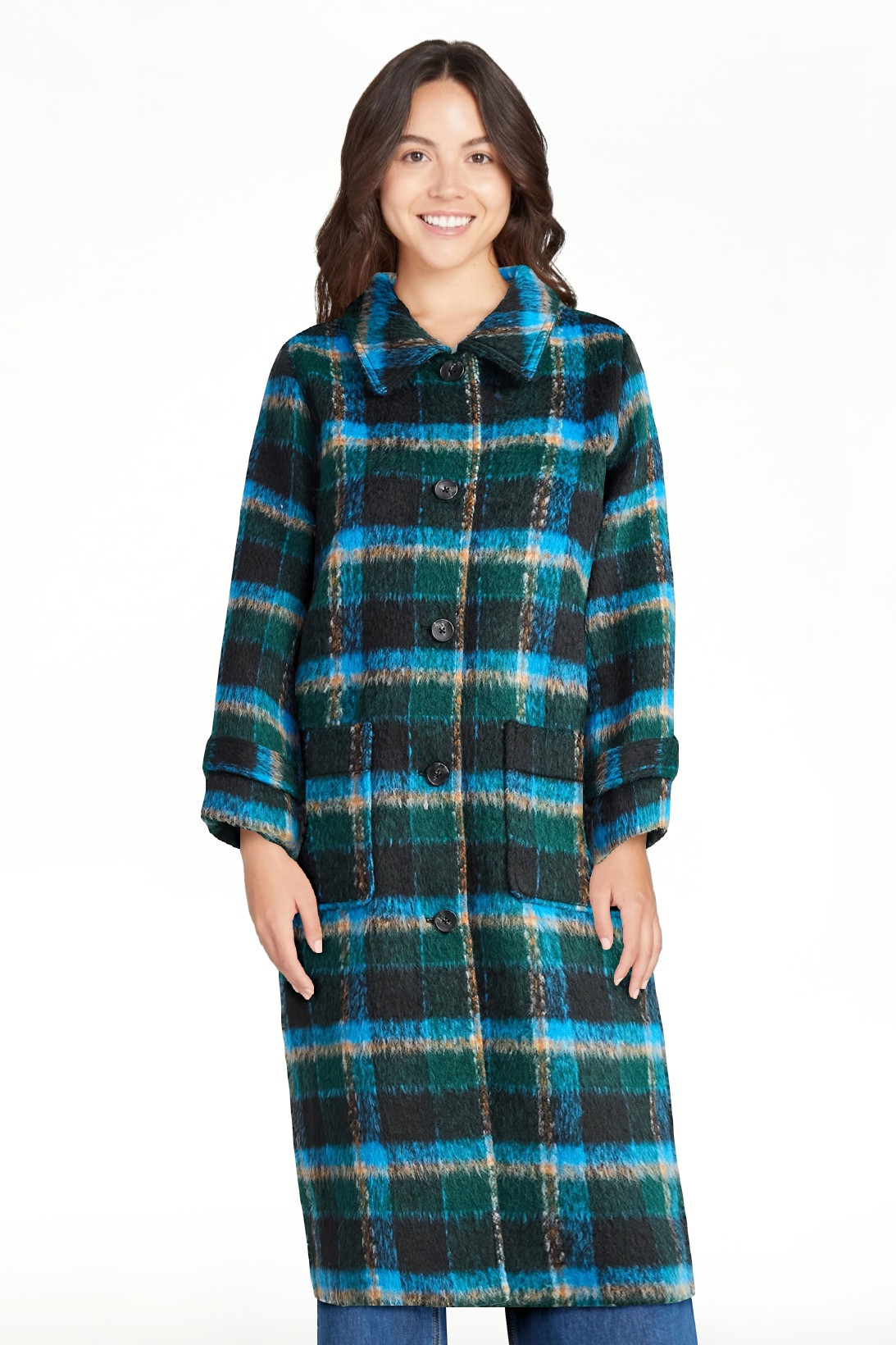Free Assembly Women's and Women's Plus Long Wool Blend Coat, Sizes XS-4X | Walmart (US)