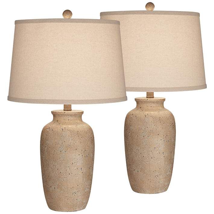 Rustic Table Lamps Set of 2  - #614Y1 | Lamps Plus | Lamps Plus