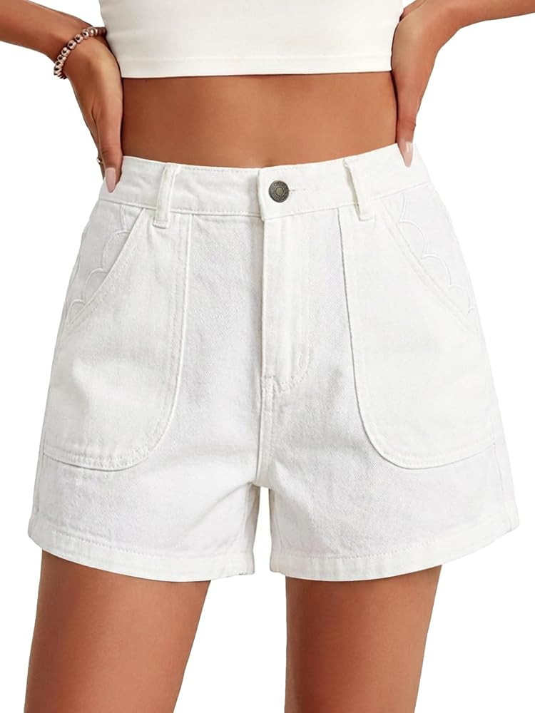 Cicy Bell Womens Baggy High Waisted Jean Shorts Summer Wide Leg Jorts Casual Vintage Denim Shorts | Amazon (US)