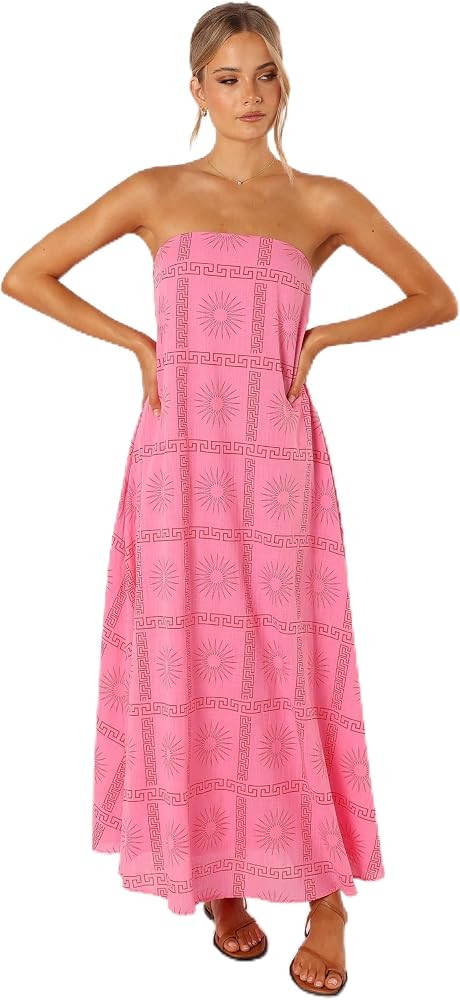 Petal & Pup Women's Soph Strapless Maxi Dress | Amazon (US)