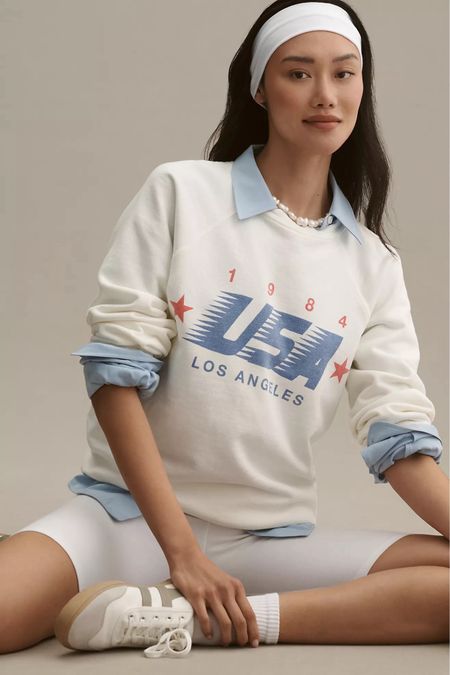 Hit rewind with this 80s retro sweatshirt just in time for the Olympics! 